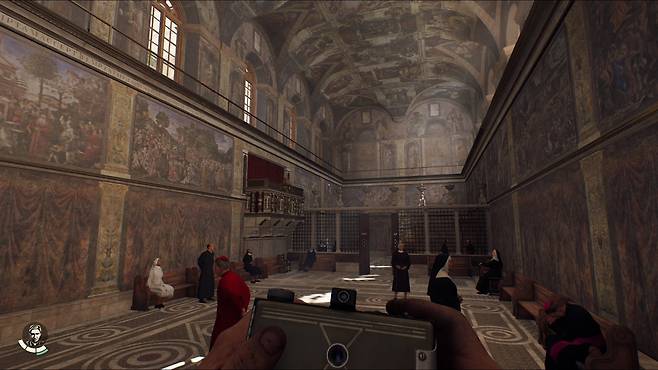'인디아나 존스: 그레이트 서클'에 묘사된 바티칸 시스티나 성당 [게임 화면 캡처]