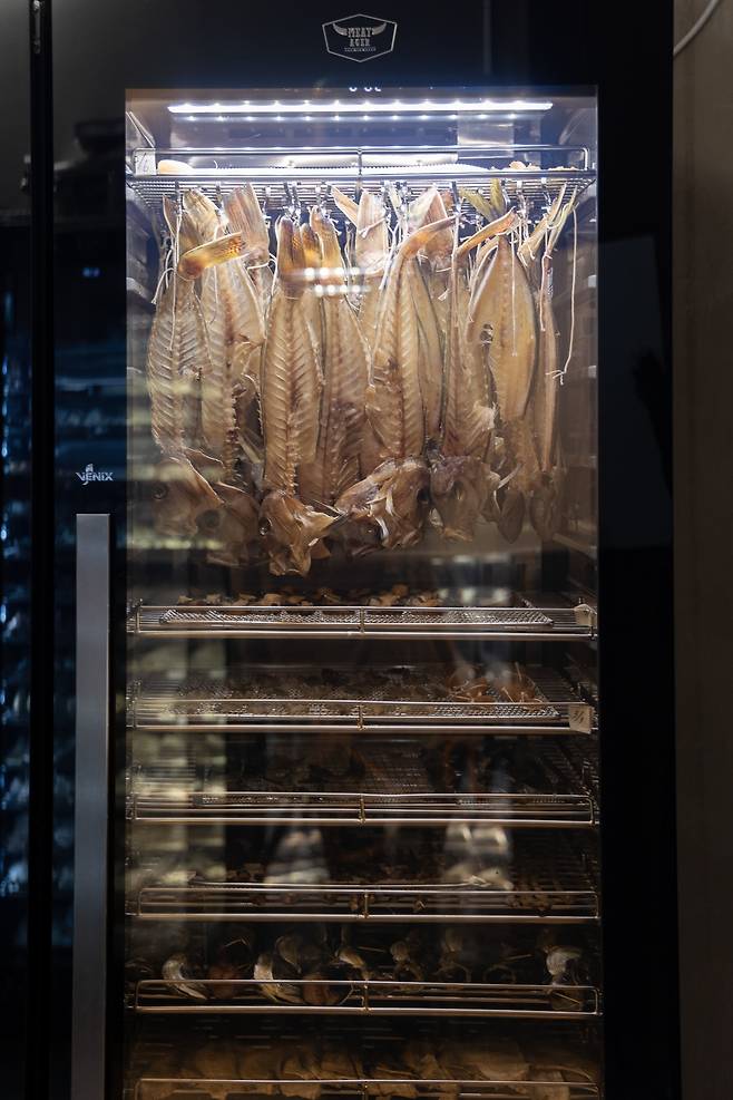 Yun Seoul’s Fish: Fish is brined in green tea water and dried before use. /Yun Seoul