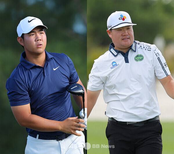 '골프 황제' 타이거 우즈가 주최하는 2024년 미국프로골프(PGA) 투어 이벤트 대회 히어로 월드 챌린지 우승 경쟁에 뛰어든 김주형 프로가 최종라운드에서 경기하는 모습이다. 그리고 임성재 프로. 사진제공=ⓒAFPBBNews = News1