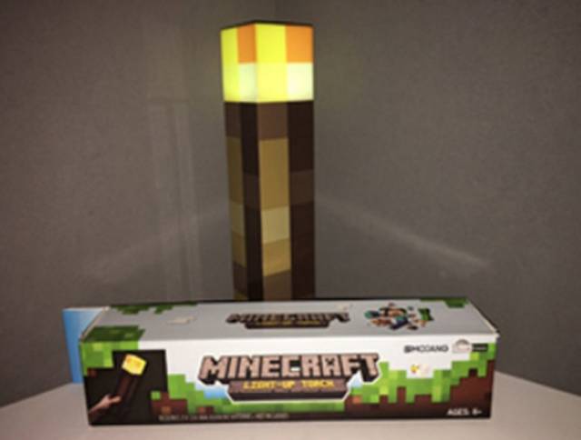 마인크래프트 횃불 무드등. G마켓 캡처