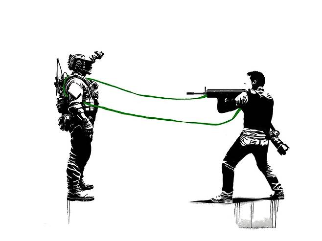 707특임단 대원이 직접 그린 그림. 제목은 ‘계엄이 실패한 이유’.