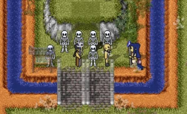 - 해골전사와 사람에 가로막히자 비정상적인 움직임을 반복하는 매크로 의심 이용자