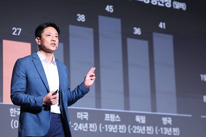 2024 KDI 컨퍼런스 '한국경제 생산성 제고를 위한 개혁방안'에서 남창우 KDI 연구부원장이 기조 발제를 하고 있다. /KDI 제공