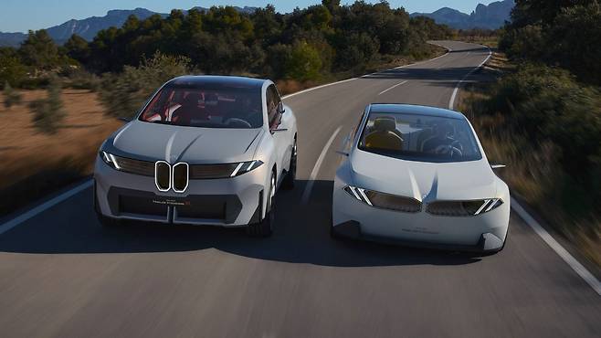 BMW Vision Neue Klasse X and Neue Klasse From The Front