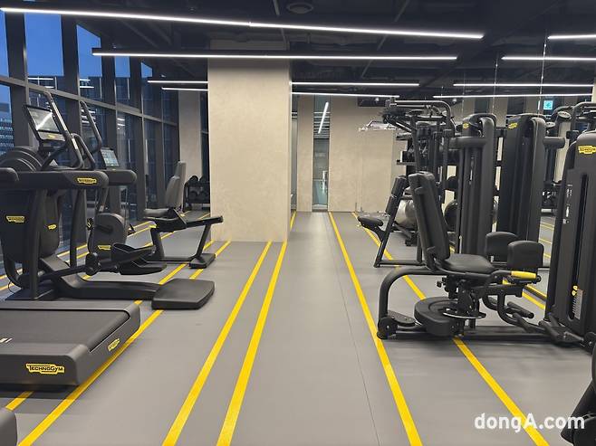 머큐어서울마곡 피트니스센터. 사진= 황소영 기자