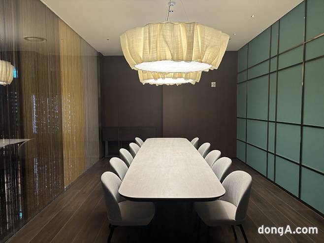 모아이스 프라이빗 다이닝룸. 사진=황소영 기자