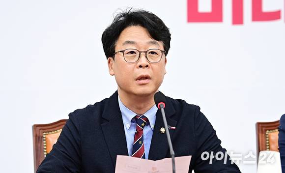 곽규택 국민의힘 의원이 지난 8월 국회에서 발언하고 있다. [사진=곽영래 기자]