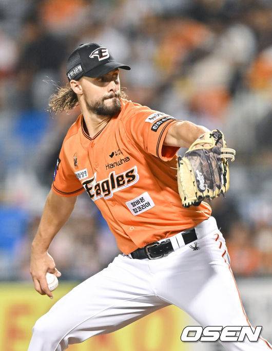 [OSEN=박준형 기자] 한화 라이언 와이스. 2024.09.27 / soul1014@osen.co.kr