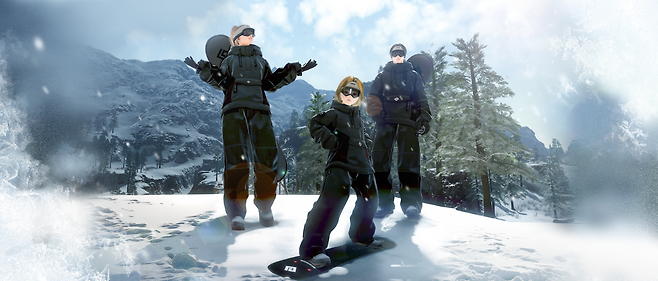 겨울 신규 의상 '눈보라'.