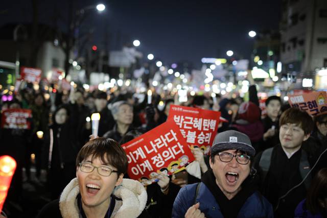 ▲ 2017년 3월 11일 20차 박근혜 퇴진 집회. ⓒ프레시안