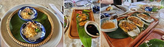 왼쪽부터 반베오, 반라짜똠, 반봇록. 쫀듯하면서도 달짝지근해 우리 입맛에도 꼭 맞는다. /후에=장우정 기자