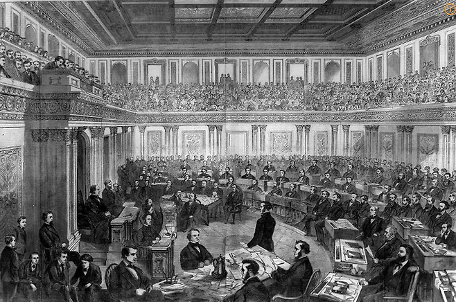 앤드루 존슨에 대한 탄핵심판에 나선 의회