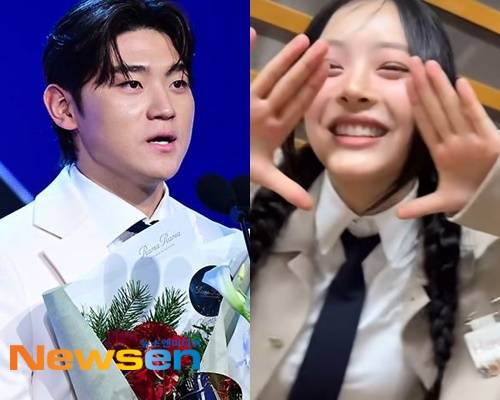 왼쪽부터 김도영 하니/뉴스엔DB, 뉴진스 계정 캡처