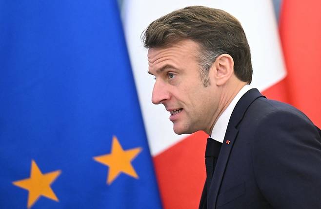 에마뉘엘 마크롱 프랑스 대통령. [AFP = 연합뉴스]