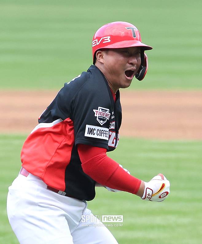 ▲ KIA의 약점이었던 포수 문제를 지우며 2024년 통합 우승에 큰 공을 세운 김태군. ⓒ곽혜미 기자