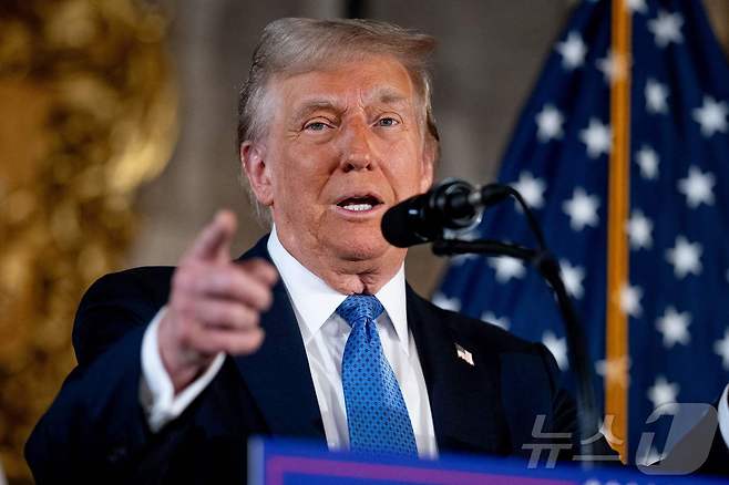 도널드 트럼프 미국 대통령 당선인2024.12.17 ⓒ AFP=뉴스1