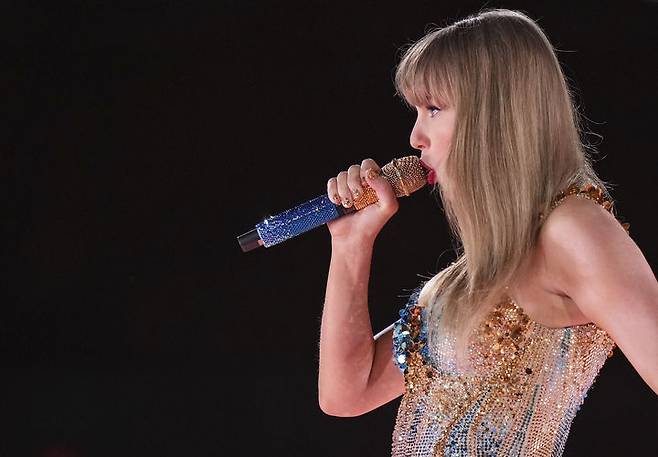 [밴쿠버=AP/뉴시스] 테일러 스위프트