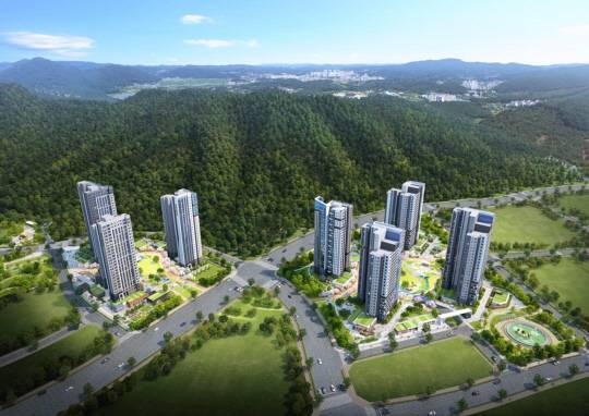 '광명학온 S2~S3블록 민간참여 공공주택사업' 조감도. [금호건설 제공]