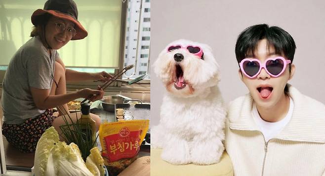 엄은향(왼쪽)과 임영웅(사진=SNS)