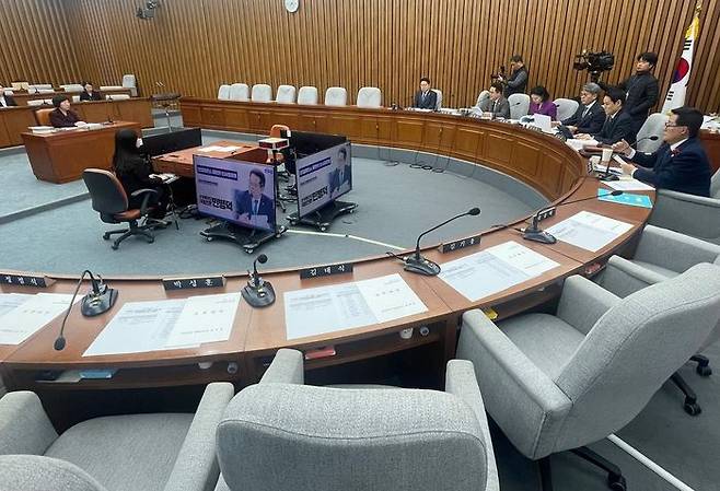 정계선 헌법재판관 후보자에 대한 인사청문회가 23일 오전 국회에서 야당 단독으로 열리고 있다. 국민의힘은 헌법재판관 임명동의안을 강행 처리하는 경우 즉시 헌법재판소에 권한쟁의심판을 제기할 방침이다. ⓒ연합뉴스