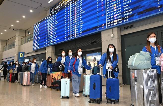 지난 8월 6일 입국한 필리핀 가사관리사. [서울시 제공]