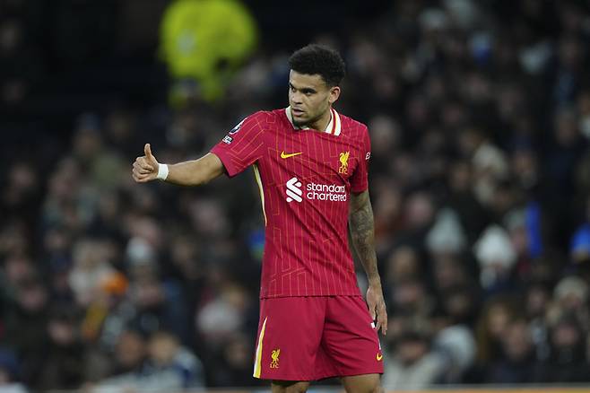 전반 23분 리버풀 루이스 디아스가 선제골을 터트렸다. <저작권자(c) 연합뉴스, 무단 전재-재배포, AI 학습 및 활용 금지>