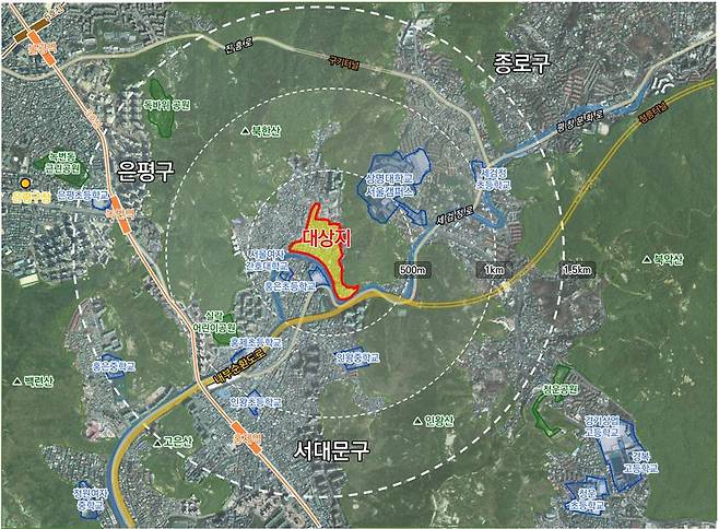 홍은15구역 위치도. 서울시 제공
