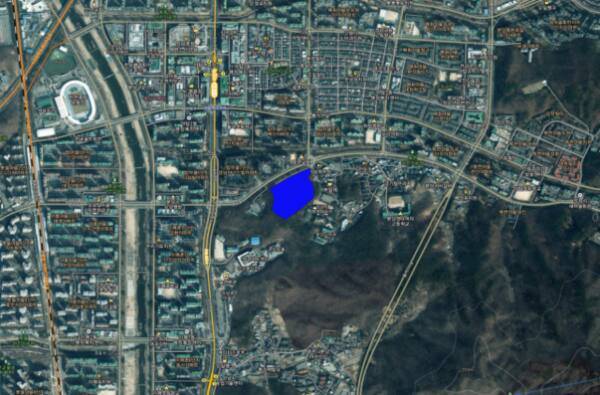 토지거래허가구역 지정도. 경기도 제공