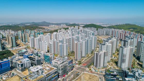 송도·검단·영종·청라 신도시는 인천의 성장판 역할을 한다. 사진은 인천 서구 검단 신도시. [중앙포토]