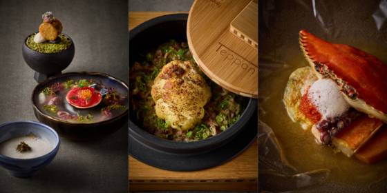 Teppan's winter seasonal dishes at Grand Hyatt Seoul in Yongsan District, central Seoul [GRAND HYATT SEOUL]