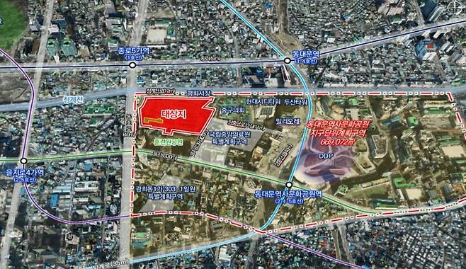 국립중앙의료원 신축·이전 위치도. [서울시 제공]