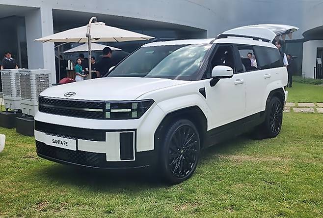 갤로퍼에서 영감을 받은 현대차 싼타페  [사진촬영=최기성 매경닷컴 기자]