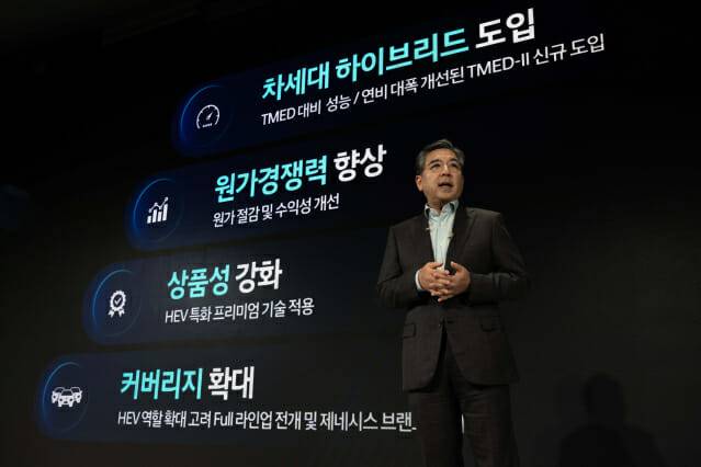 현대차 대표이사 장재훈 사장이 발표하는 모습. (사진=현대자동차)