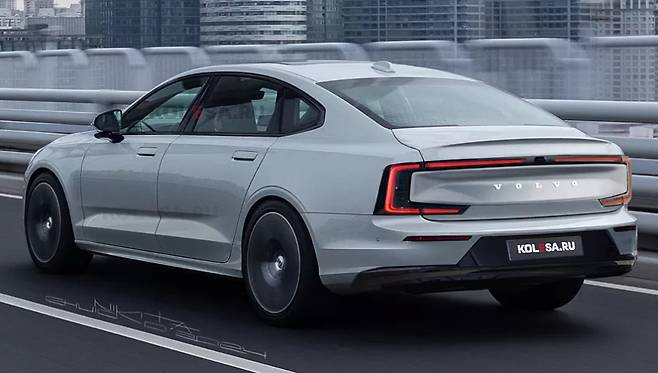 사진 : 볼보 ES90 예상도 (출처=KOLESA.RU)