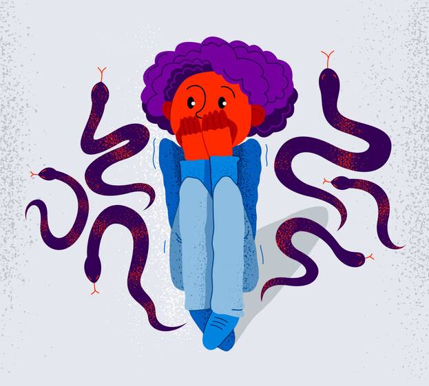 뱀에 대한 강렬한 공포로 인한 불안 장애를 일컫는 ‘뱀 공포증’(Ophidiophobia)을 앓는 사람들도 있다. 게티이미지뱅크