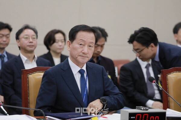 ▲ 지난 10월 국회 국정감사에 출석한 류희림 방심위원장. 사진=김용욱 기자