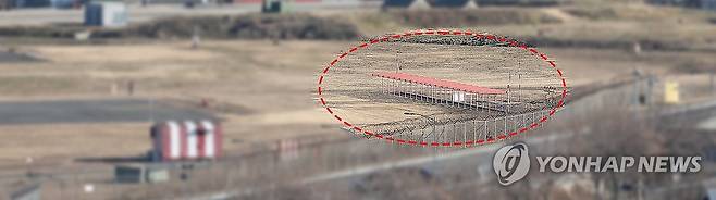 대구국제공항에 설치된 로컬라이저 (대구=연합뉴스) 윤관식 기자 = 31일 오전 대구국제공항 활주로 끝에 로컬라이저가 설치된 모습. 2024.12.31 psik@yna.co.kr