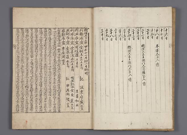 국보 '승정원일기' [국가유산청 국가유산포털 제공. 재판매 및 DB 금지]