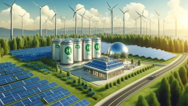 생성형 AI로 만든 그린수소 이미지