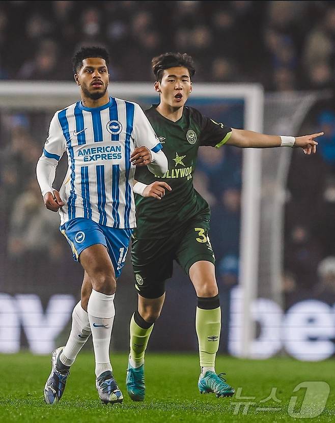 브렌트포드 김지수 (브렌트포드 SNS 캡처) 2024.12.28/뉴스1