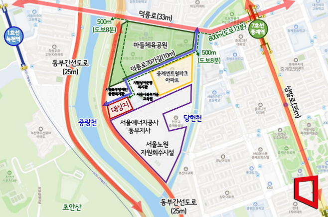 상계마들단지 위치도