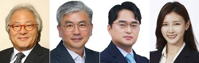 제약바이오업계 뱀띠 리더들. 1953년생인 김한기 신신제약 회장, 1965년생인 성무제 에스티팜 대표, 1977년생인 이창재 대웅제약 대표, 1989년생인 최윤정 SK바이오팜 사업개발본부장(왼쪽부터)./각 사