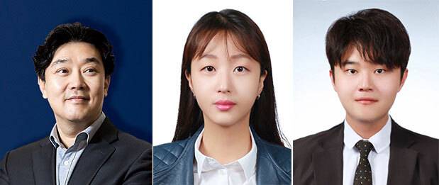 차형준 교수(왼쪽부터),&nbsp;화학공학과 정연수 박사,&nbsp;조윤기 교수