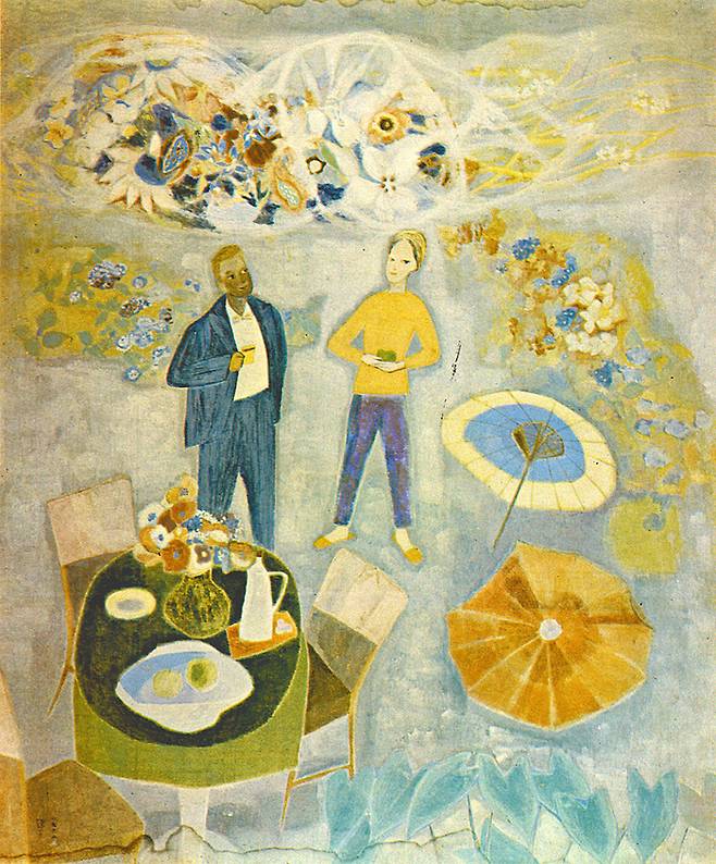 천경자, ‘두 사람’, 1962