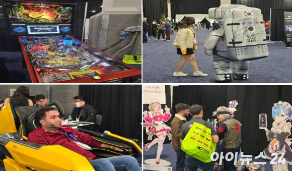 5일(현지시각) 미국 라스베이거스 만달레이 베이 호텔에서 CES 전야제인 CES 언베일드(CES Unveiled)가 개최된 가운데 국내외 기업들이 코스프레·시연 등 여러 방법으로 제품·솔루션을 소개하고 있다. [사진=안세준 기자]