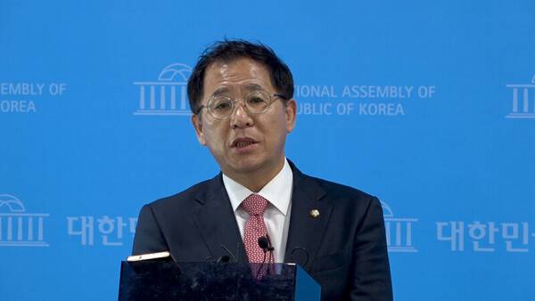 ▲지난 6월 당시 이상휘 국민의힘 미디어특별위원장. 사진=미디어오늘 영상갈무리