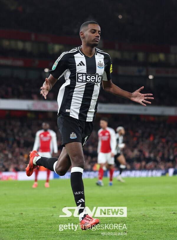뉴캐슬 유나이티드 공격수 알렉산데르 이사크. 사진┃게티이미지코리아