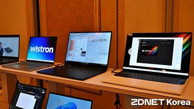 올 하반기 출시될 팬서레이크 탑재 노트북 시제품. (사진=지디넷코리아)