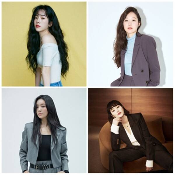 한지민(왼쪽 위 사진부터 시계방향으로) 공효진 김혜수 차주영. 사진=각 소속사