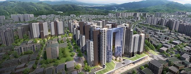 서울 서초구 방배동에 공급되는 래미안 원페를라 투시도. 삼성물산